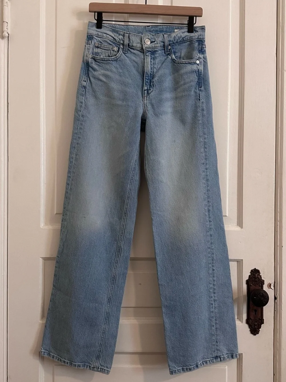 AYR The Secret Sauce Jeans in Hero Baby Light Wash Straight Size 27 R Regular - Picture 4 of 10